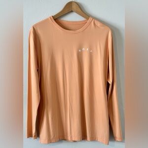 Roxy Women’s Size XL Women's Enjoy Waves Rash Guard - Papaya Punch Color